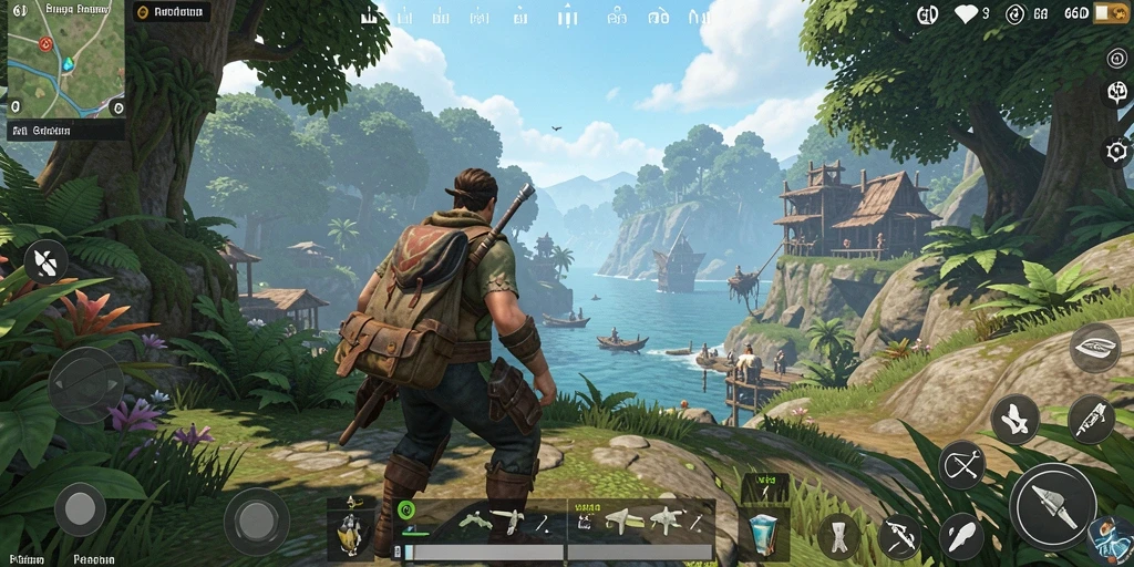 Screenshot menunjukkan momen epik dalam perjalanan game Open World.