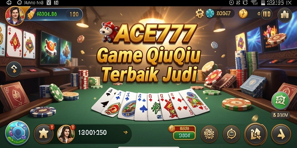 Tampilan gameplay seru dari QiuQiu dalam ACE777.