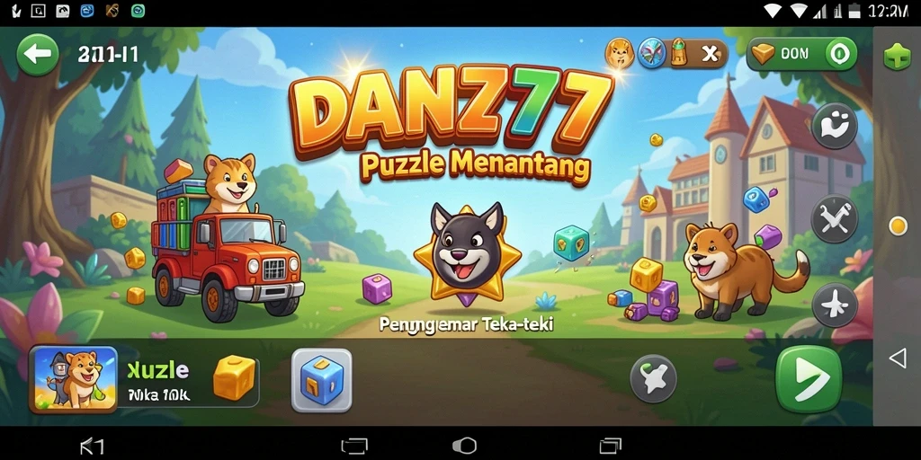 Tangkapan layar menunjukkan gameplay menyenangkan dari game Puzzle.