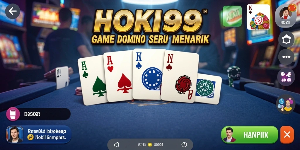 Screenshot gameplay HOKI99 saat bermain Domino yang menarik.