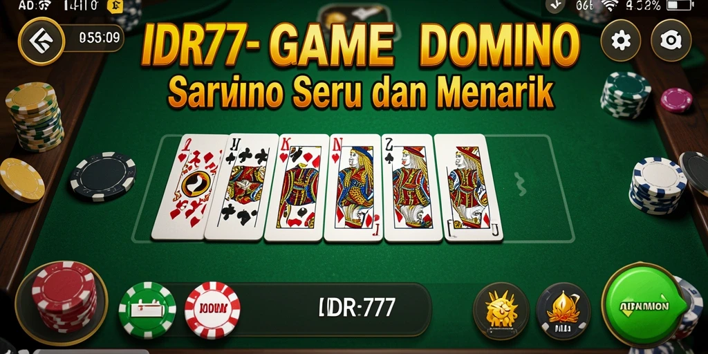 Screenshot gameplay IDR77 menampilkan keseruan permainan Domino.
