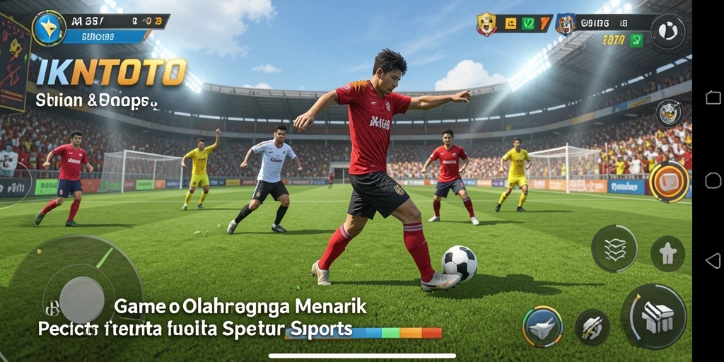 Tampilan gameplay seru dalam game olahraga IKNTOTO.