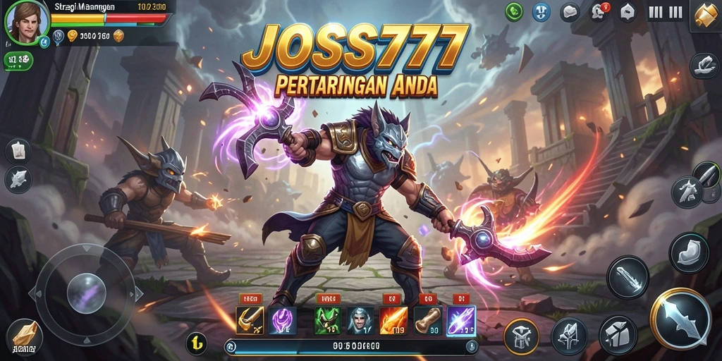 Gameplay mendebarkan dalam JOSS777 saat merancang strategi perang.