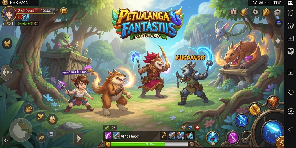 Tampilan gameplay yang seru dan grafis memukau dari KAKA303.