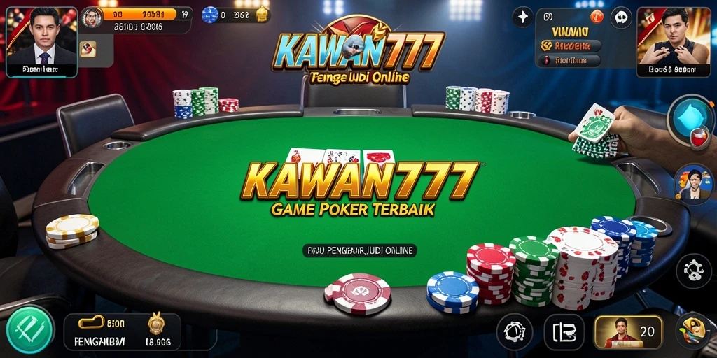Tampilan menarik dari gameplay Poker di KAWAN777.