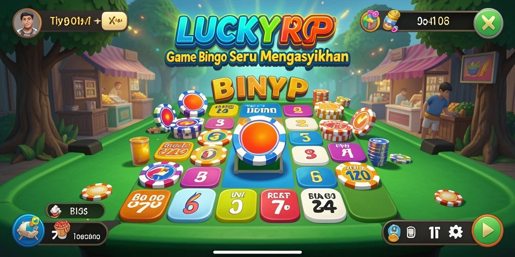 Tampilan gameplay Bingo yang menarik dan seru di LUCKYRP.
