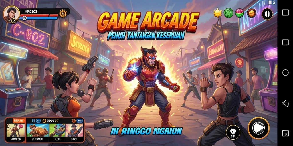 Tampilan gameplay MPO303 yang penuh aksi dan warna-warni.