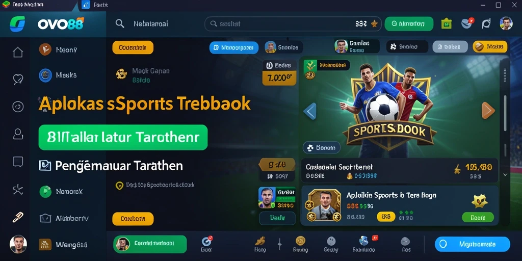 Tampilan antarmuka OVO88 saat melakukan taruhan olahraga.