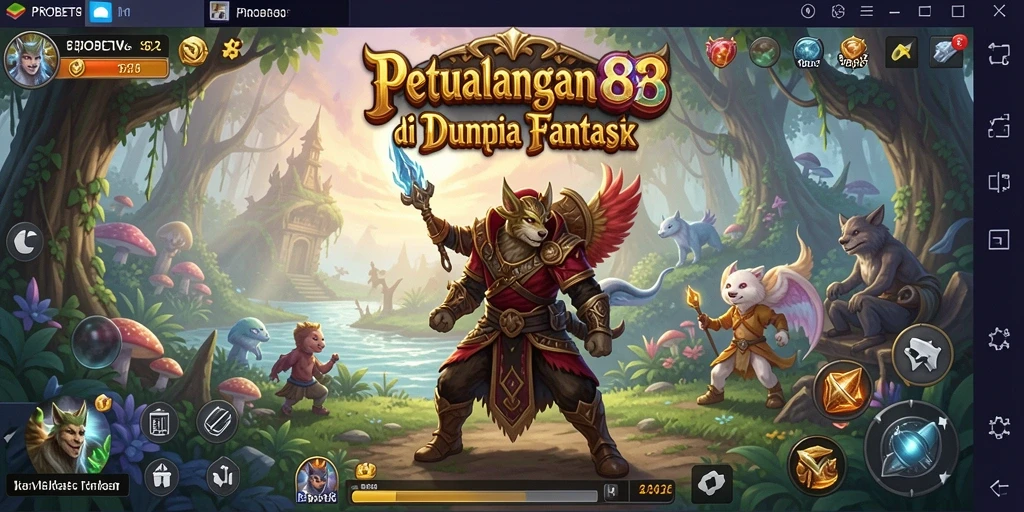 Tampilan gameplay PROBET88 yang memukau dalam dunia RPG.