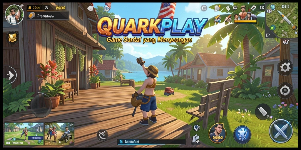 Screenshot yang menampilkan gameplay seru dari QUARKPLAY.