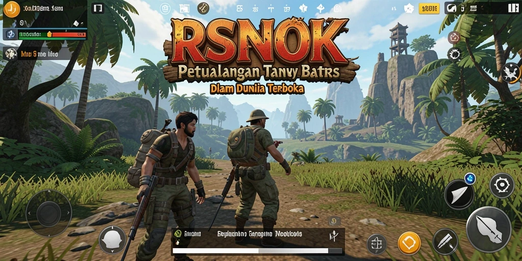 Tampilan gameplay seru dalam dunia terbuka RSNOK.