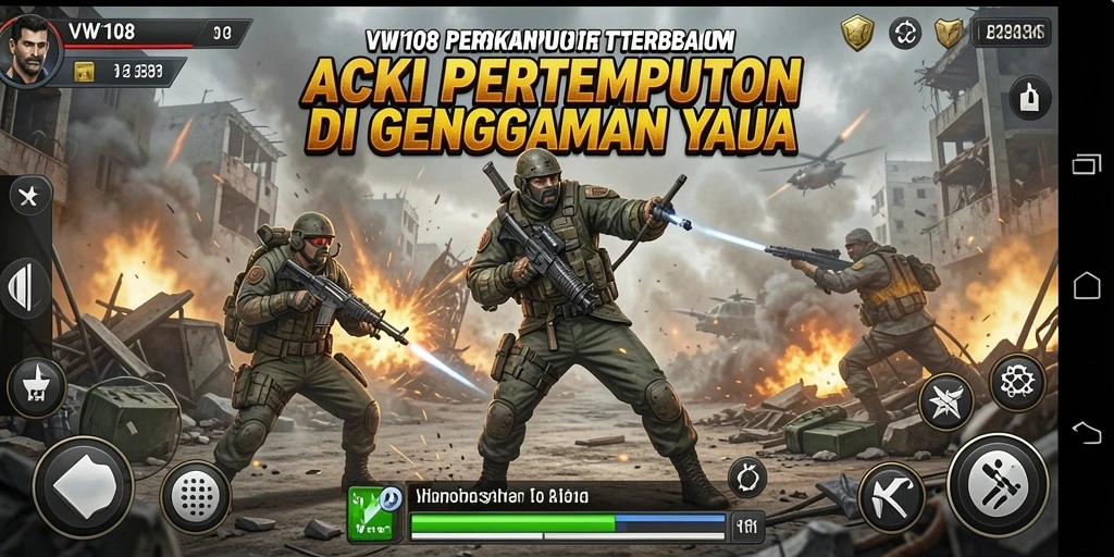 Menggambarkan aksi mendebarkan dalam pertandingan VW108.