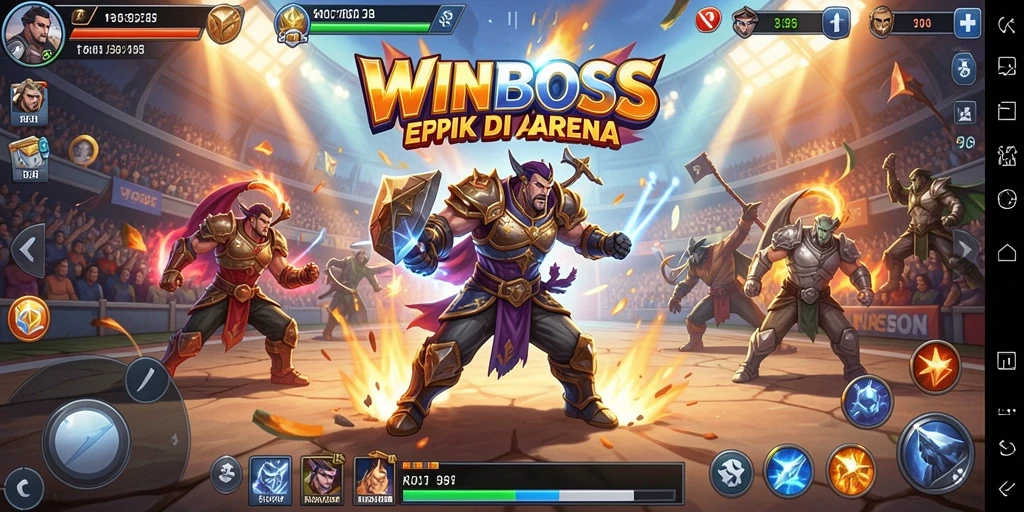 Gameplay menegangkan dan grafis menawan di WINBOSS.