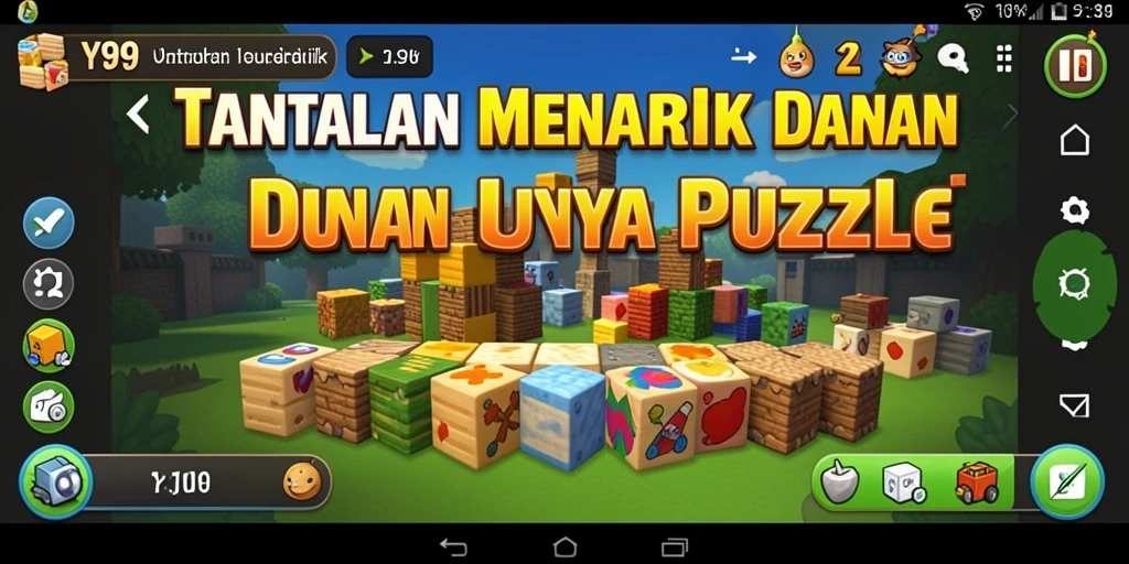 Tampilan menarik dari gameplay Y89 yang menantang teka-teki.