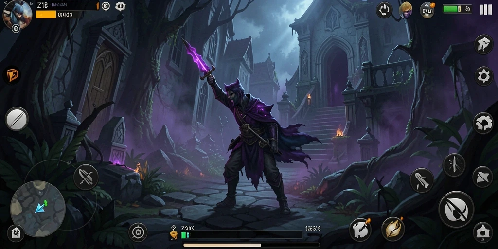 Screenshot menunjukkan momen menegangkan dalam gameplay Z18 yang menakutkan.